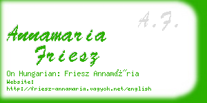 annamaria friesz business card